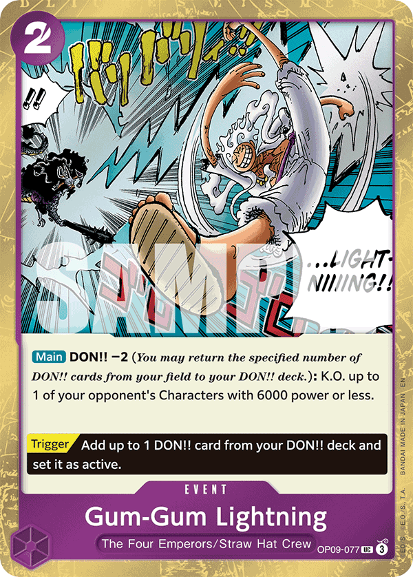 Gum-Gum Lightning (Pirate Foil)