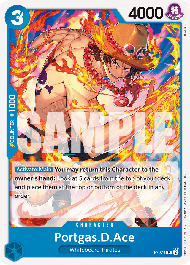 Portgas.D.Ace - P-074 (Pirate Foil)