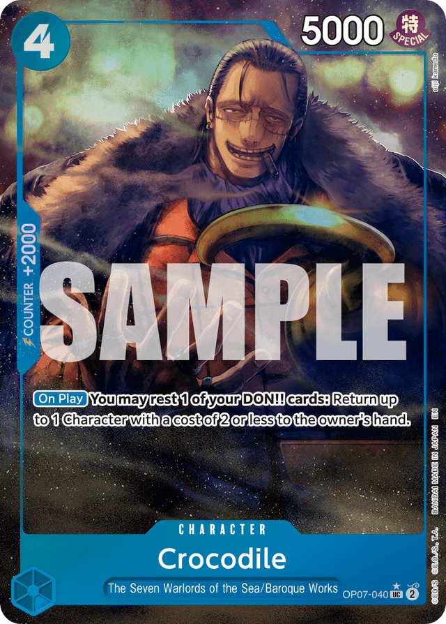 Crocodile - OP07-040 (Alternate Art)