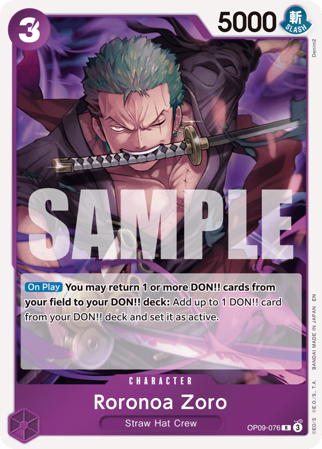 Roronoa Zoro - OP09-076